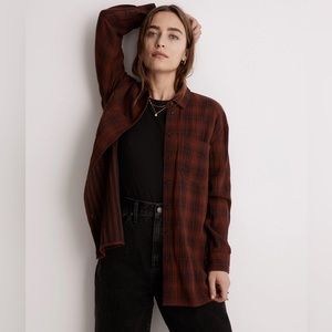 Madewell Oversized Flannel Button-Down Shirt